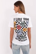 Tshirt Damski Model D12022AC02645E White - Sublevel Sublevel Tshirt Damski Model D12022AC02645E White - Sublevel Sublevel