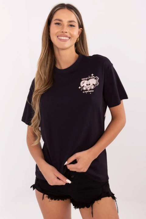 Tshirt Damski Model D12022AC02645I Dark Grey - Sublevel Sublevel Tshirt Damski Model D12022AC02645I Dark Grey - Sublevel Sublevel
