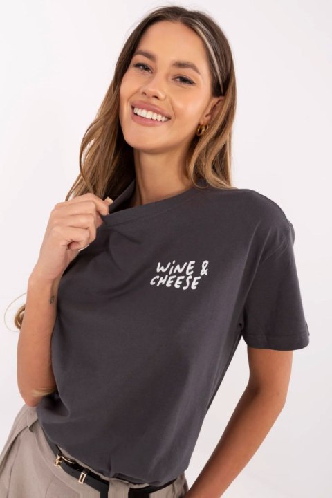 Tshirt Damski Model D12022M02738A Grafit - Sublevel Sublevel Tshirt Damski Model D12022M02738A Grafit - Sublevel Sublevel