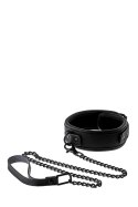 Obroża z łańcuchem smyczą dominacja bdsm bondage Obroża z łańcuchem smyczą dominacja bdsm bondage