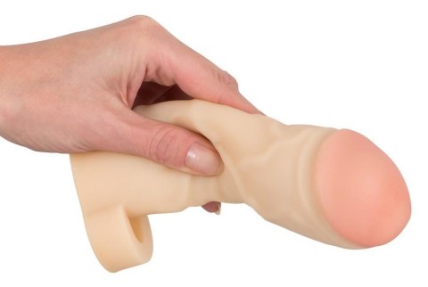 Nakładka na penisa z pierścieniem na jądra 17cm Nakładka na penisa z pierścieniem na jądra 17cm