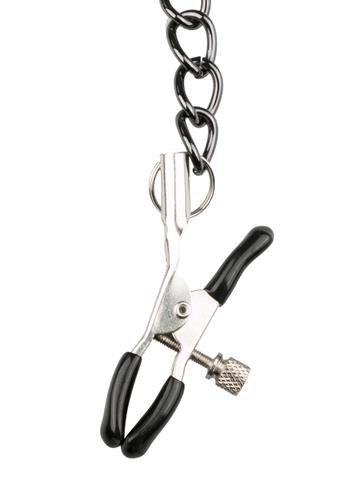 Wiązania-Leather Collar With Nipple Chains Wiązania-Leather Collar With Nipple Chains