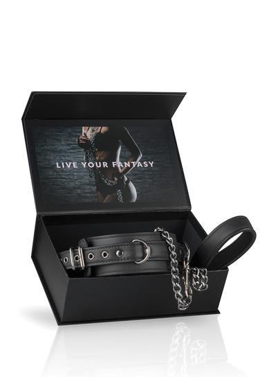 Zestaw bdsm bondage miękka obroża smycz łańcuszek Zestaw bdsm bondage miękka obroża smycz łańcuszek