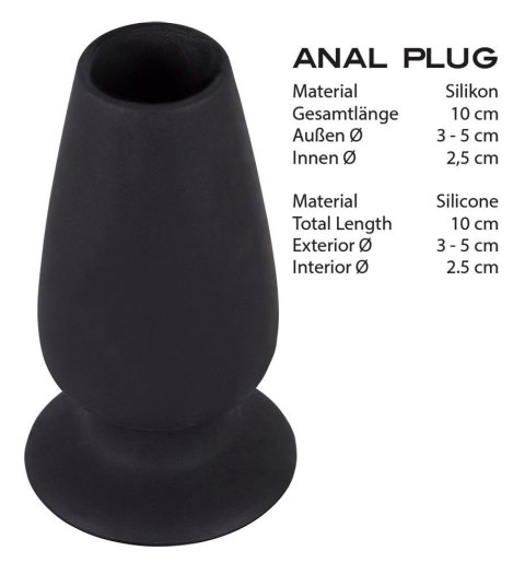 Otwarty korek analny plug tunel sex zatyczka 10cm Otwarty korek analny plug tunel sex zatyczka 10cm